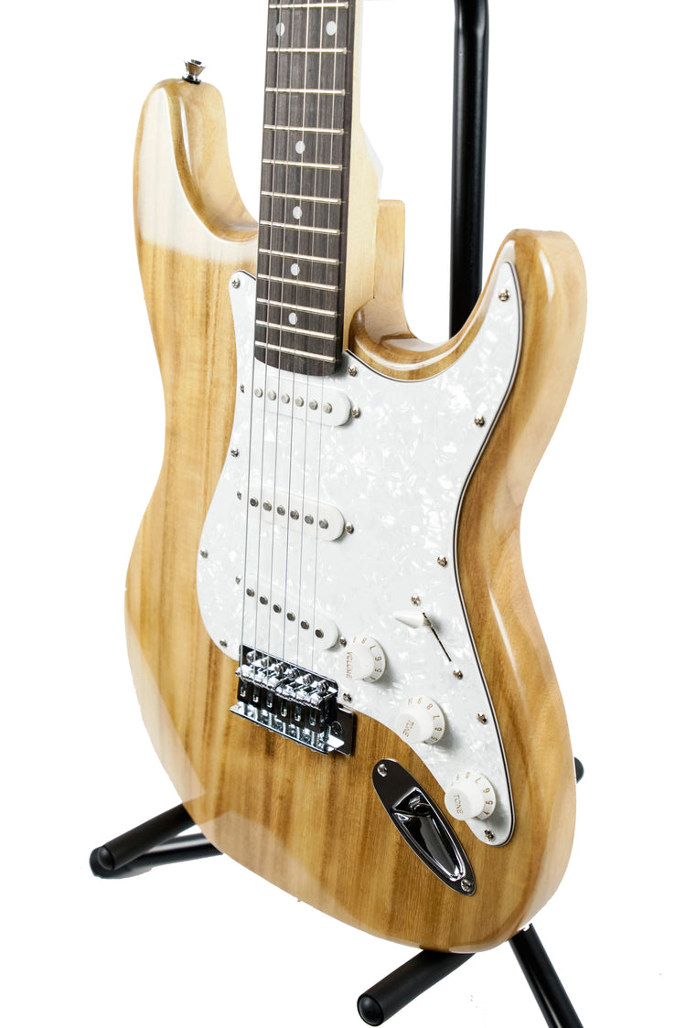 Guitarra eléctrica Logan stratocaster natural