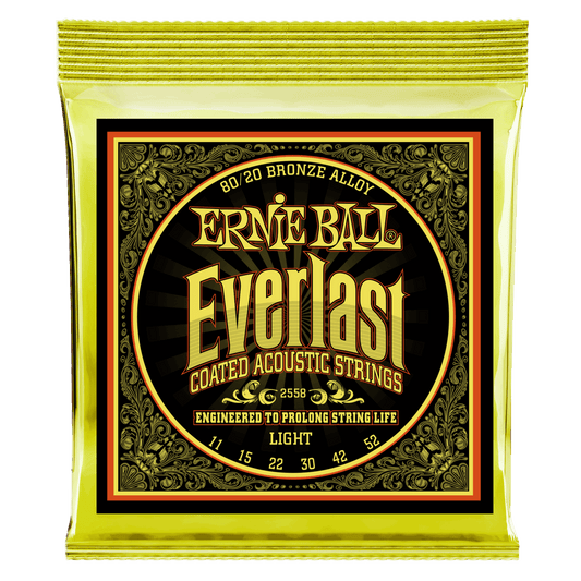 Encordadura guitarra acústica Ernie Ball Everlast light 2558