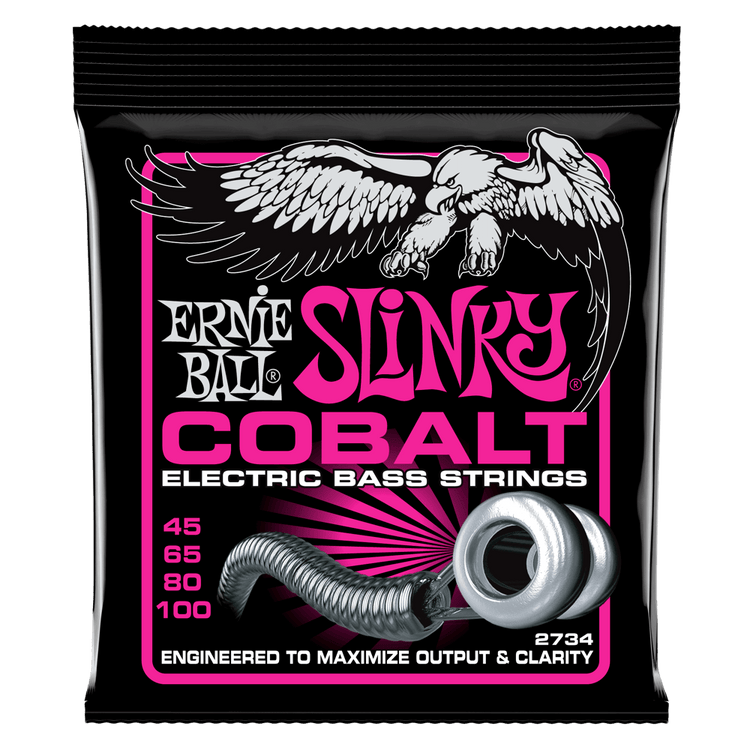 Encordadura bajo eléctrico Ernie Ball Slinky Cobalt 2734