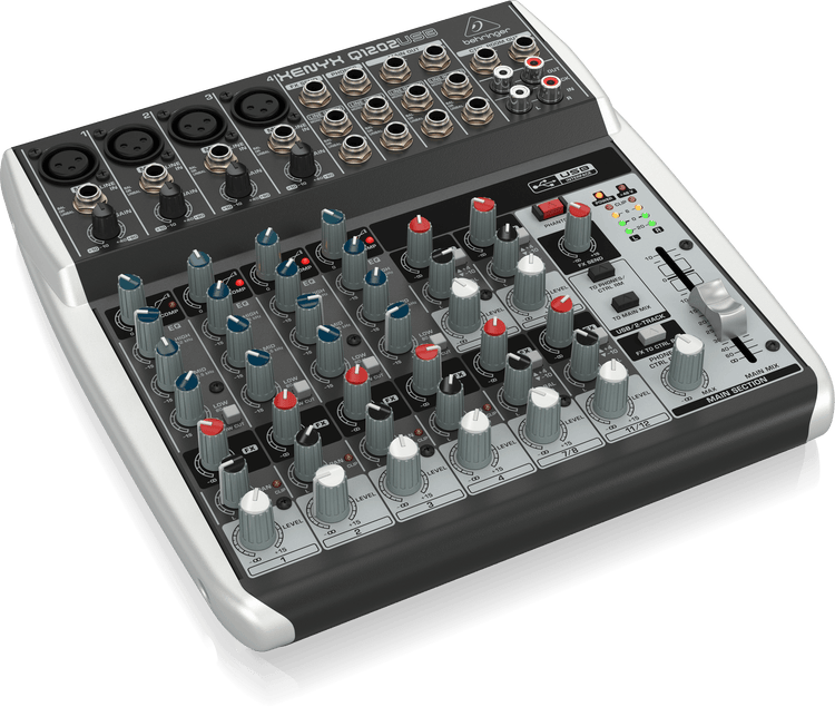 Mezcladora Behringer Xenix 12 ch. USB con compresor Q1202-USB