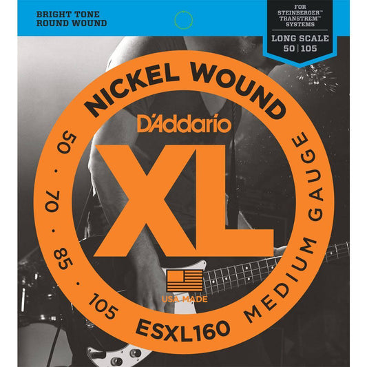 Encordadura bajo eléctrico D´Addario nickel ESXL-160