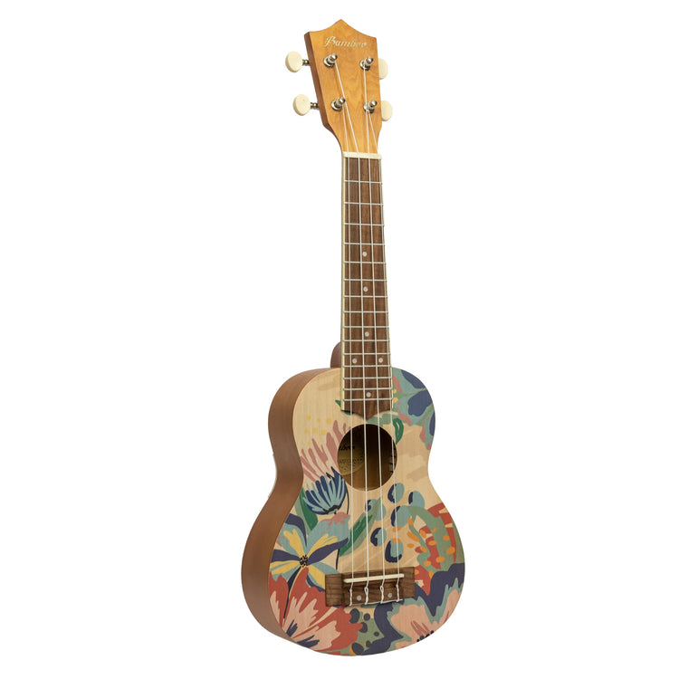 Ukelele soprano Bamboo U-21-CARAMELLE con diseño