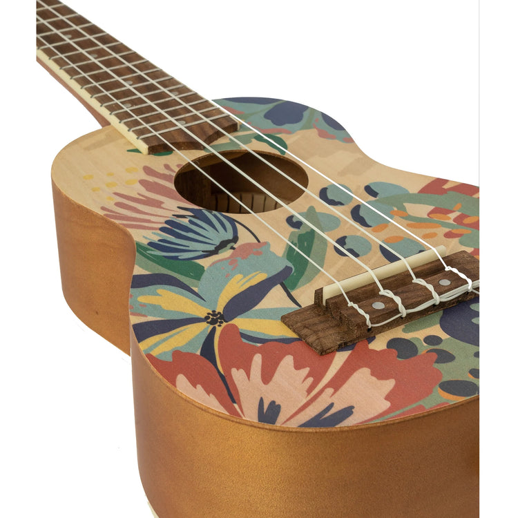 Ukelele soprano Bamboo U-21-CARAMELLE con diseño