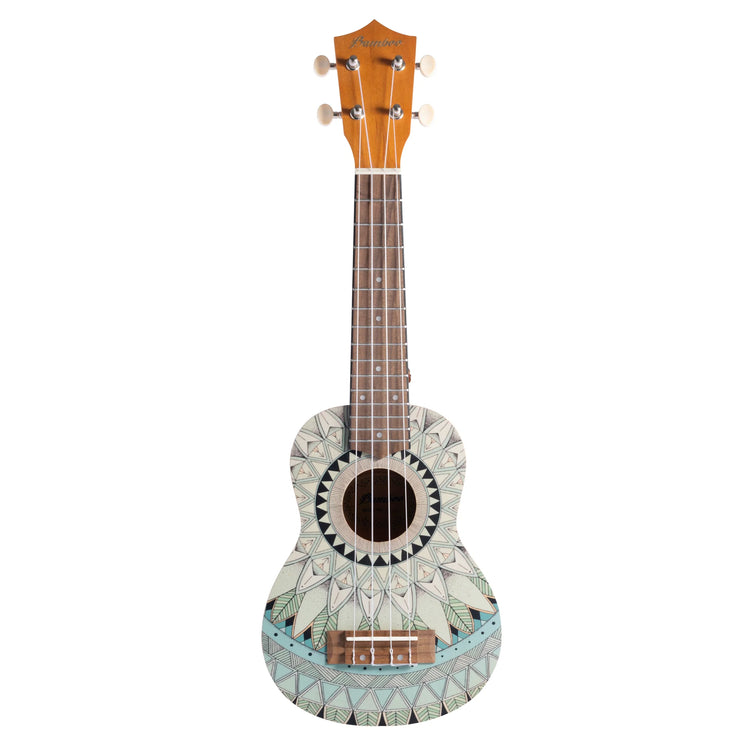 Ukelele soprano Bamboo U-21-JADE con diseño