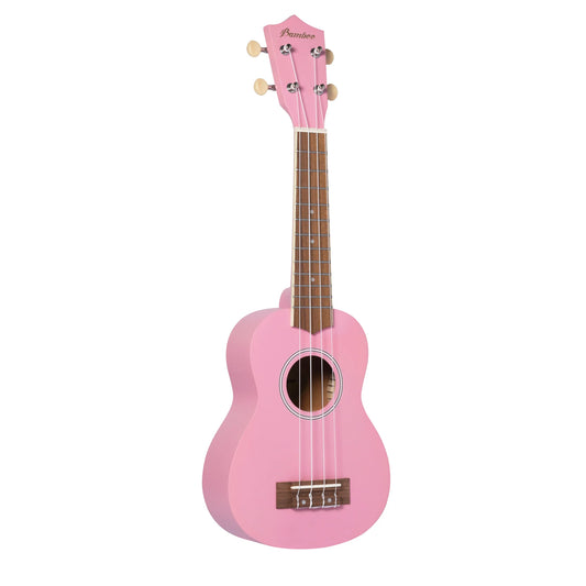 Ukelele soprano Bamboo U-21-LPK rosa claro