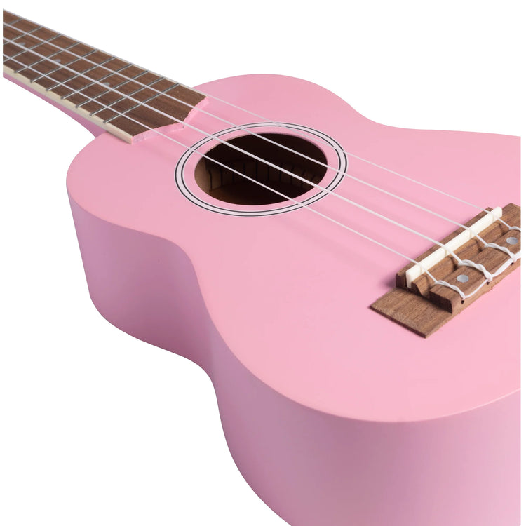 Ukelele soprano Bamboo U-21-LPK rosa claro