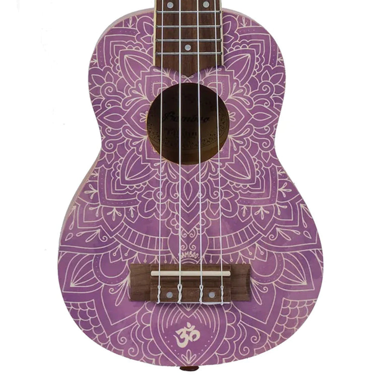 Ukelele soprano Bamboo U-21-CROWN con diseño