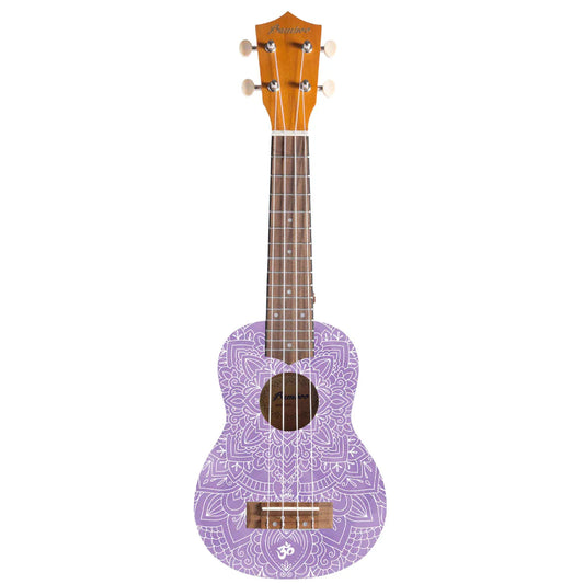 Ukelele soprano Bamboo U-21-CROWN con diseño