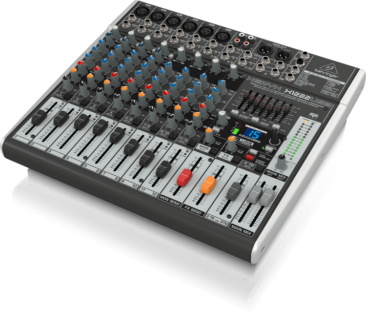 Mezcladora Behringer Xenix 12 ch. USB-FX con compresor X1222-USB