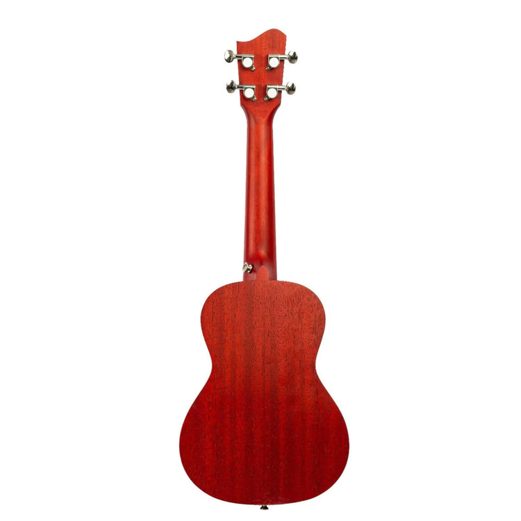 Ukelele concierto Bamboo Mahogany U-23-FUEGO rojo