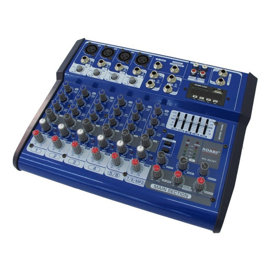 Mezcladora Romms 8 canales USB MX-802BT