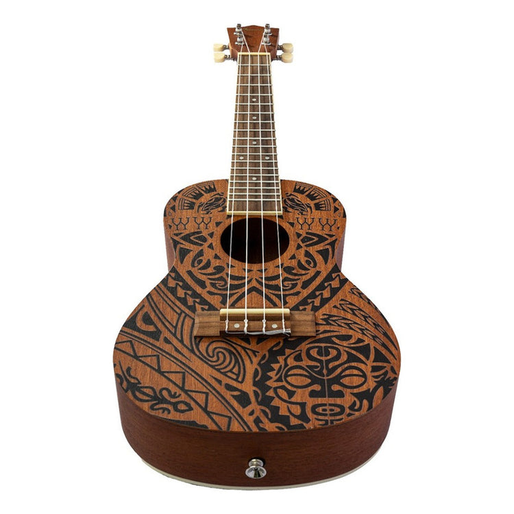 Ukelele concierto Bamboo U-23-TRIBAL con diseño