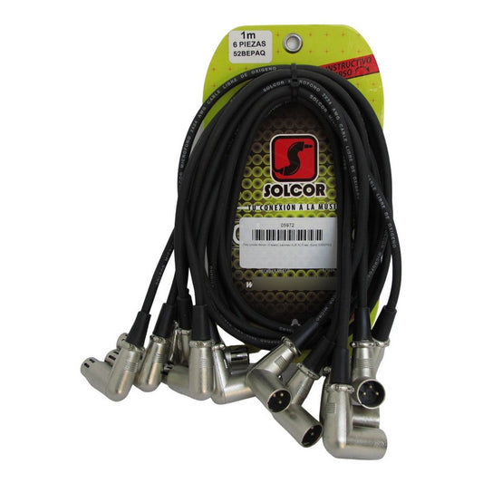 Paquete cables parcheo Solcor Classic XLR 52BEPAQ