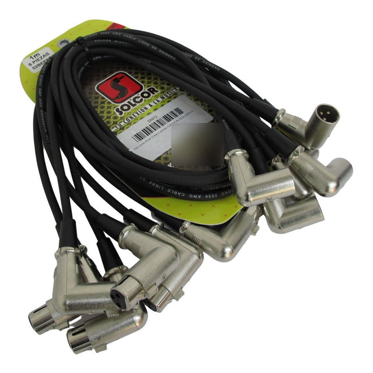 Paquete cables parcheo Solcor Classic XLR 52BEPAQ