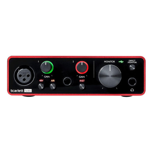 Interfaz Focusrite Scarlett Solo Studio 3ª Gen.