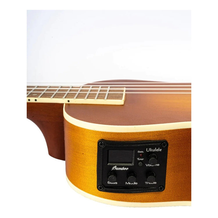 Ukelele concierto Bamboo violín EQ U-23-VIO-Q-SB sunburst