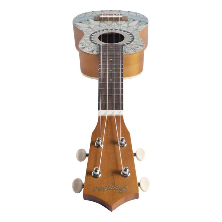 Ukelele soprano Bamboo U-21-JADE con diseño