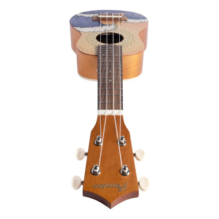 Ukelele soprano Bamboo U-21-WAVE con diseño