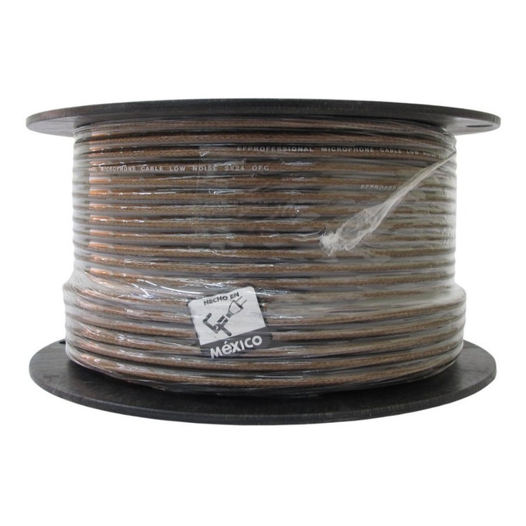 Cable micrófono Fina 2x24 cristal CM-CR224BK