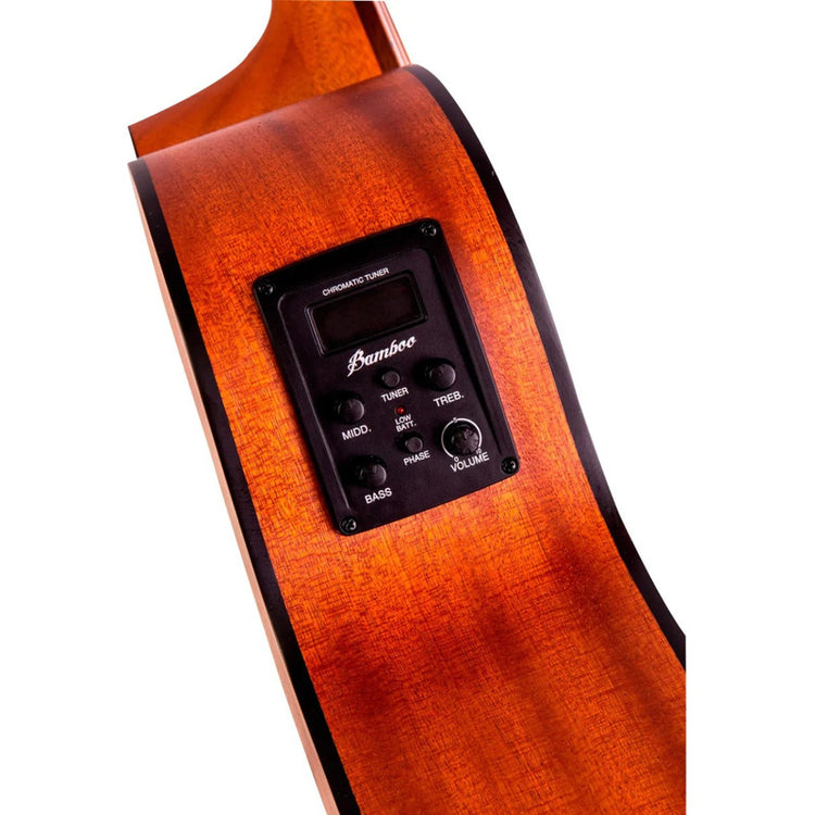 Ga-38-spruce-q Guitarra Bamboo Acustica Eq (daddario)