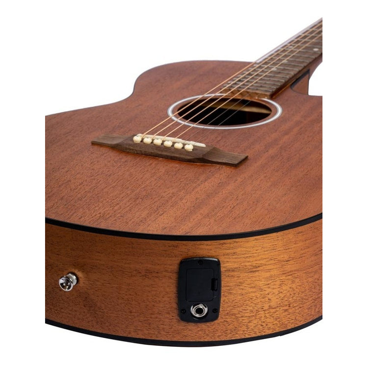 Ga-40-mahogany-q Guitarra Bamboo Acustica Eq (daddario)