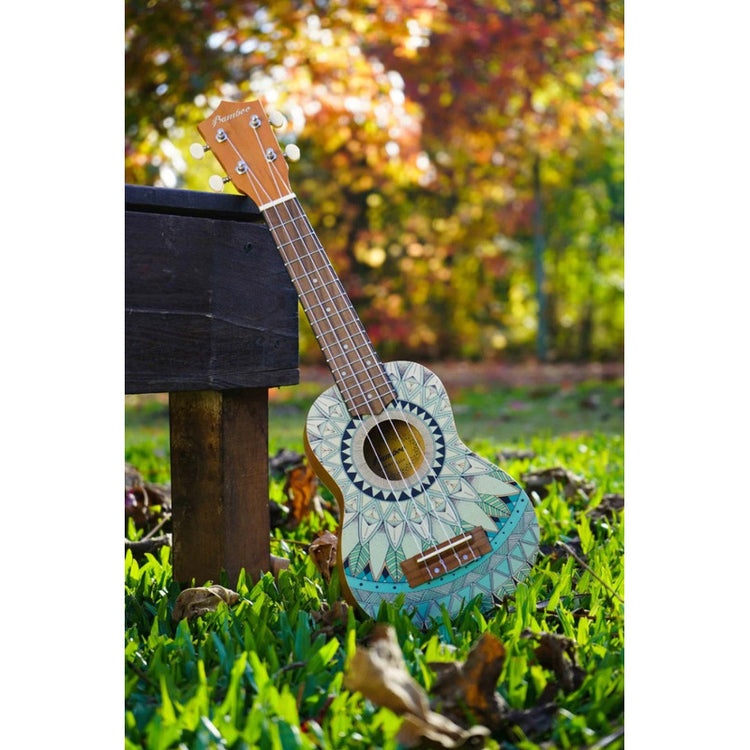 Ukelele soprano Bamboo U-21-JADE con diseño