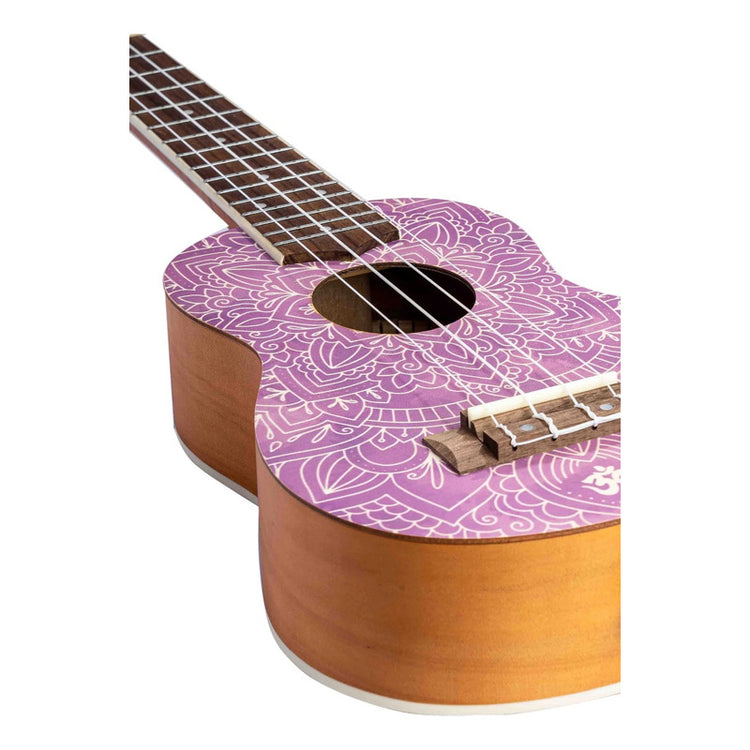 Ukelele soprano Bamboo U-21-CROWN con diseño