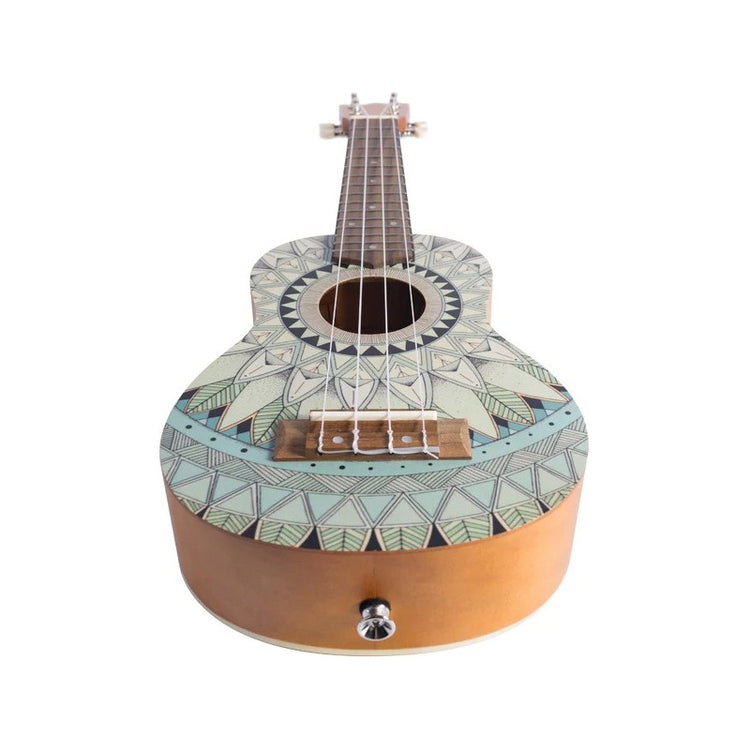 Ukelele soprano Bamboo U-21-JADE con diseño