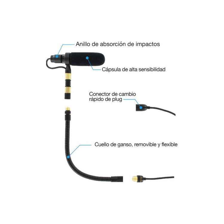 Krieg, Kmmb-19, Mic. Para Instrumentos Con Accesorios.