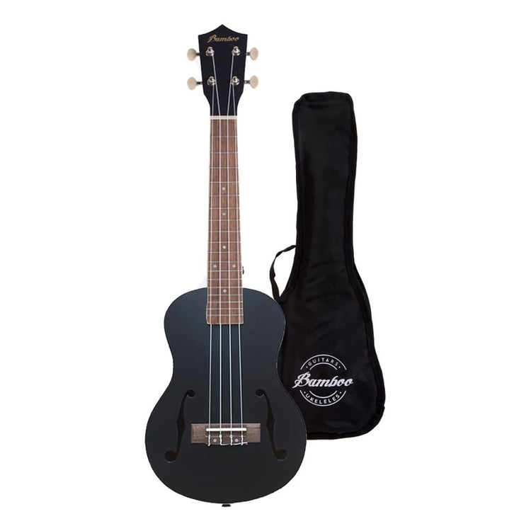 Ukelele concierto Bamboo violín Aquila U-23-VIO-BK negro