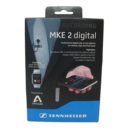 Microfono Sennheiser De Solapa Moviles Ios Mod. Mke 2 Dig.