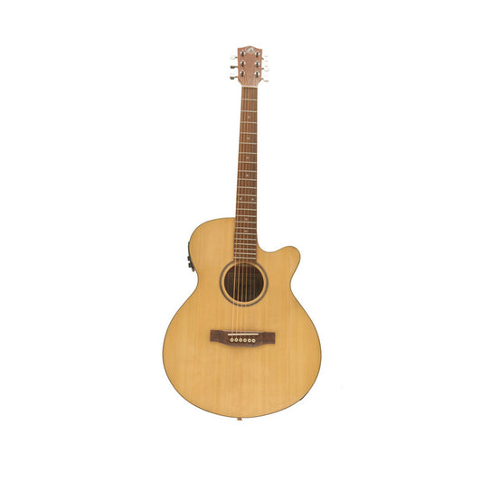 Ga-40-spruce-q Gloss Guitarra Bamboo Acustica Brillante Eq