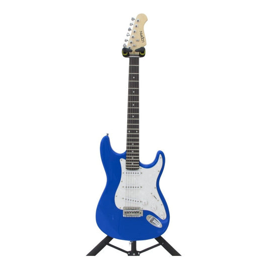 Guitarra eléctrica Logan tipo stratocaster azul