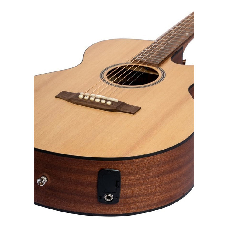 Ga-40-spruce-q Guitarra Bamboo Acustica Eq (daddario)