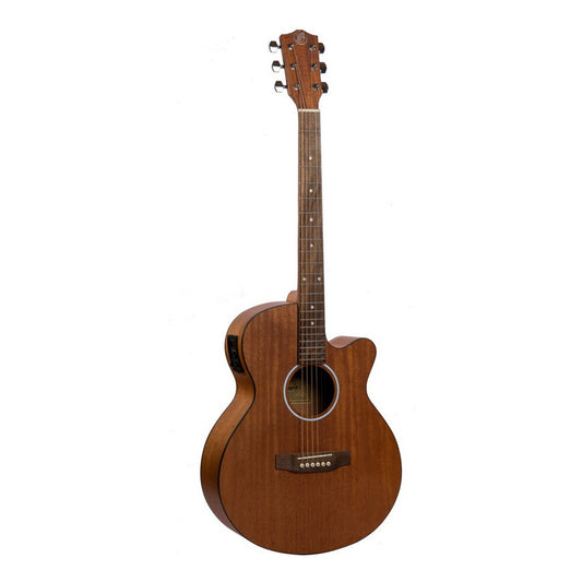 Ga-40-mahogany-q Guitarra Bamboo Acustica Eq (daddario)