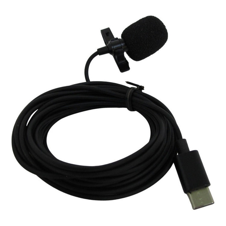 Micrófono solapa F Zone con audífono smarthphone USB-C XVKM-05